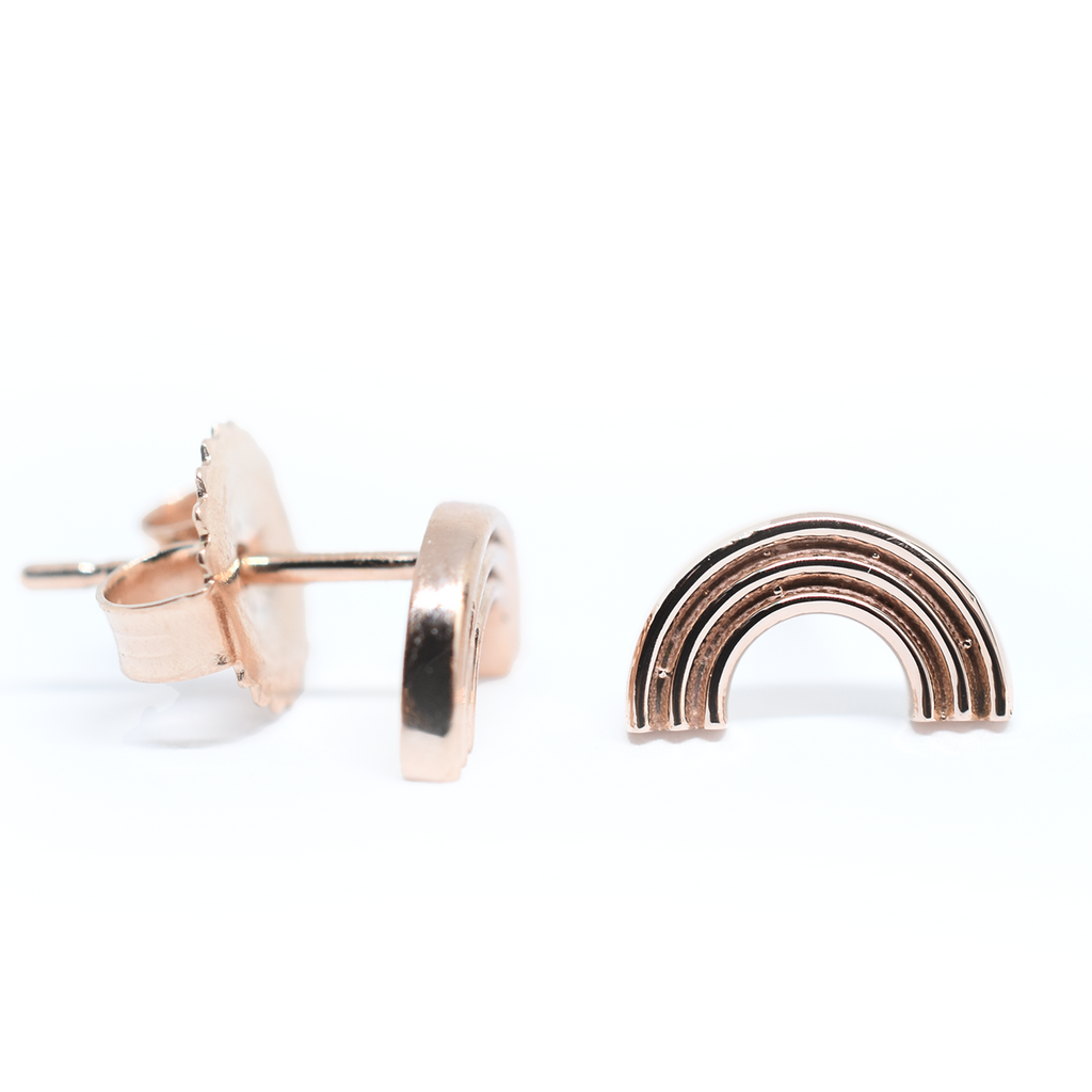 14k Gold Rainbow Earrings