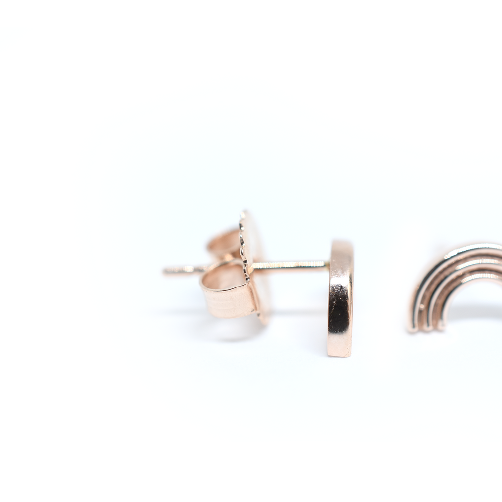 14k Gold Rainbow Earrings