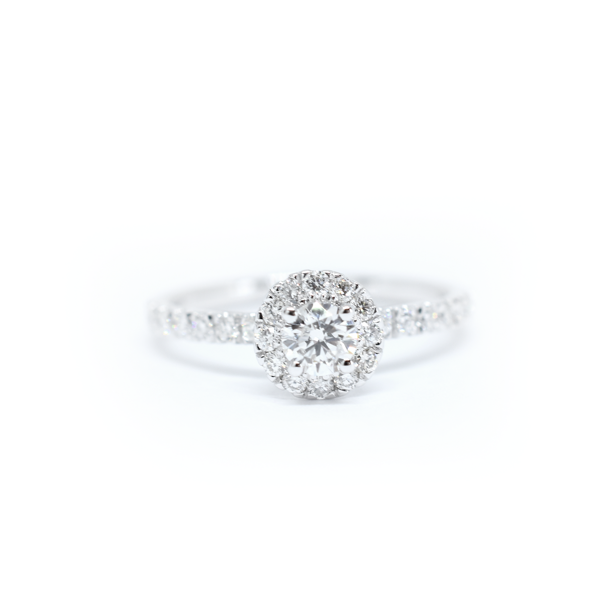 14K Gold 0.75ct Total Diamond Ring