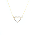 14k Diamond Heart Necklace