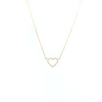 14k Diamond Heart Necklace