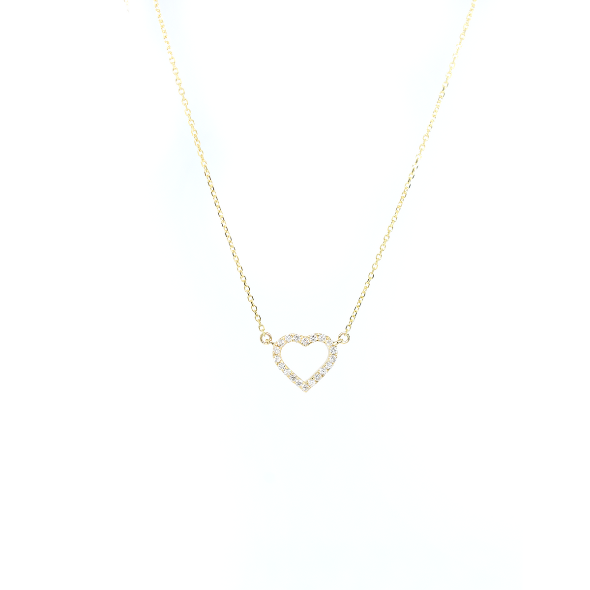 14k Diamond Heart Necklace