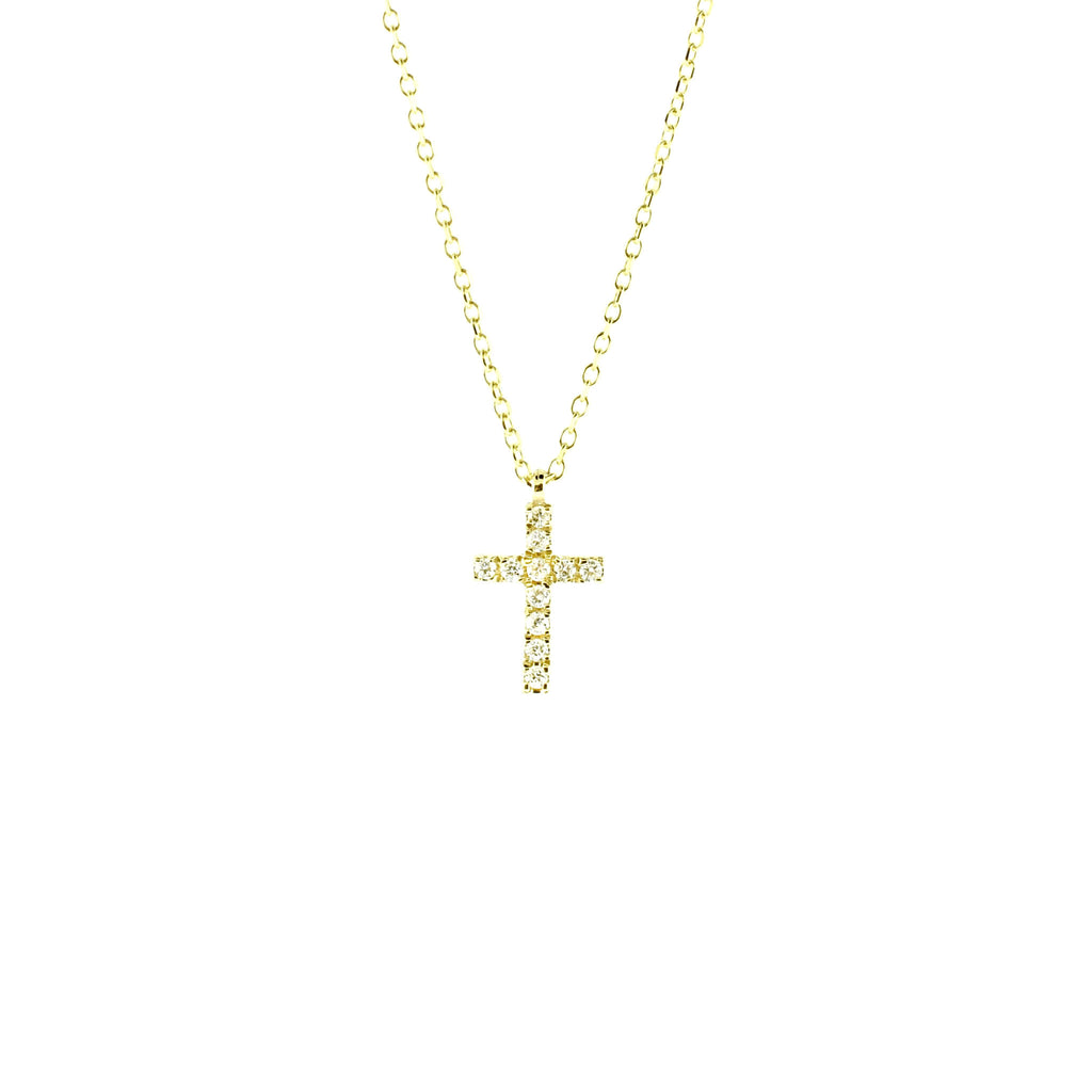 yellow gold cross
