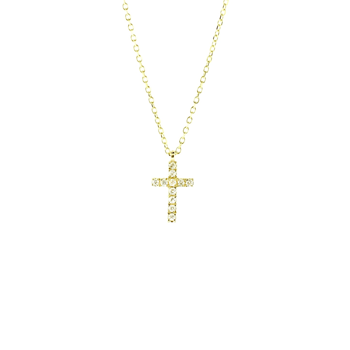 yellow gold cross