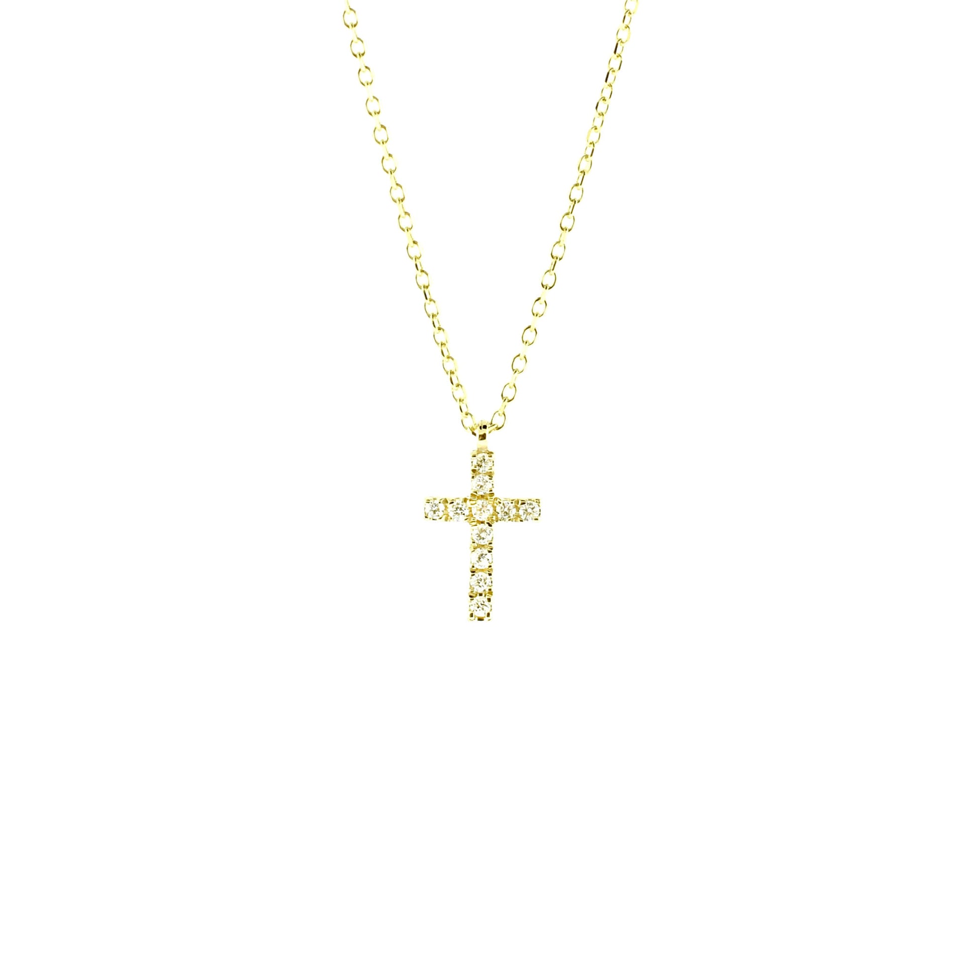 yellow gold cross