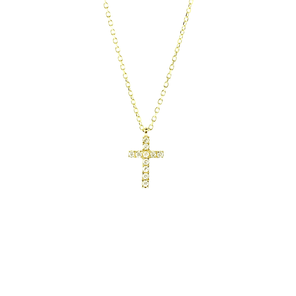 yellow gold cross