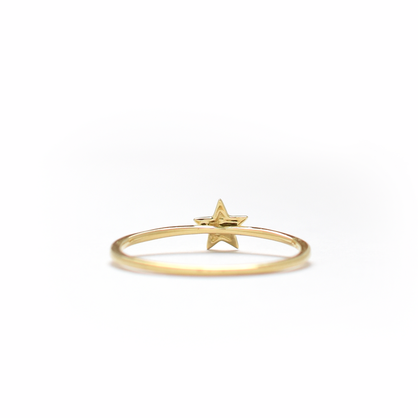 14K Gold Star Ring
