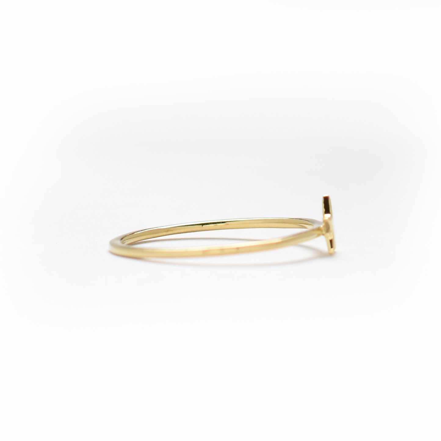 14K Gold Star Ring