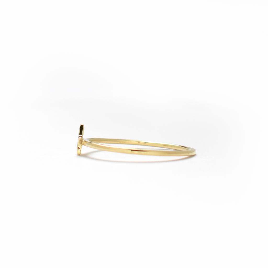 14K Gold Star Ring