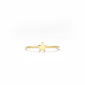 14K Gold Star Ring