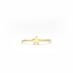 14K Gold Star Ring