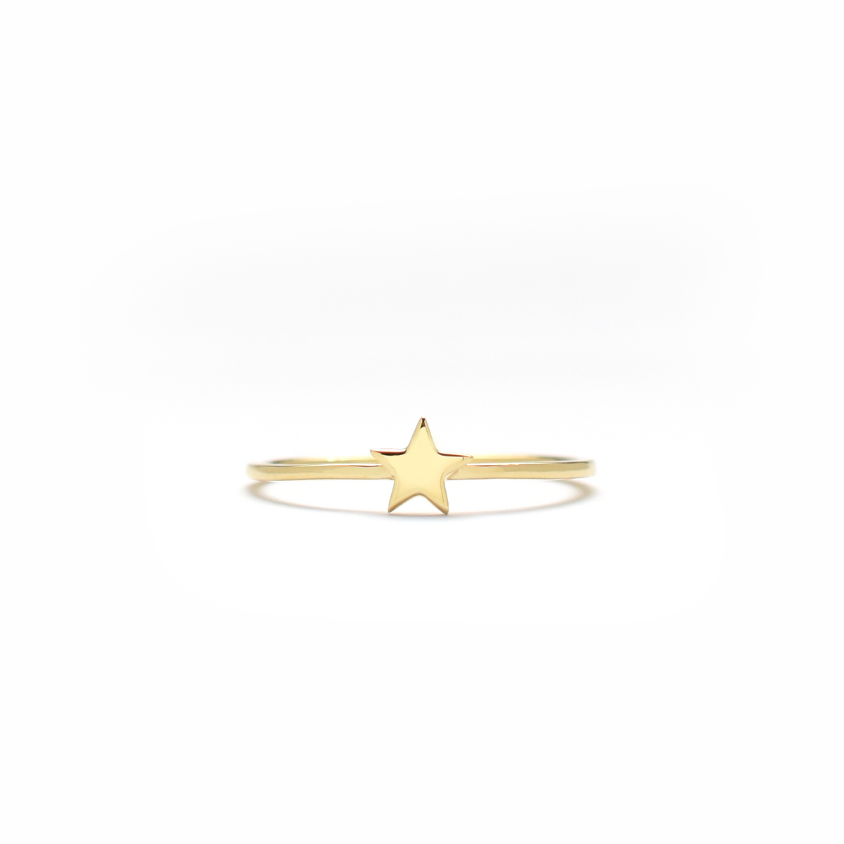 14K Gold Star Ring