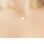 14k Gold Sun Necklace