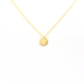 14k Gold Sun Necklace