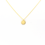 14k Gold Sun Necklace