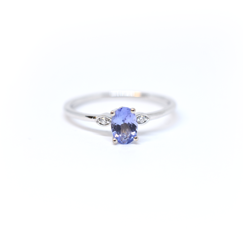 Tanzanite and Diamond Ring