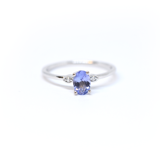 Tanzanite and Diamond Ring