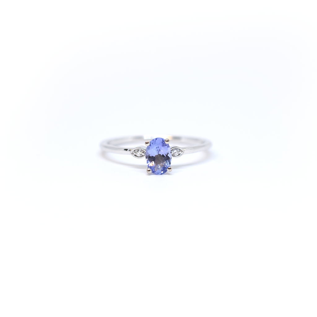 Tanzanite and Diamond Ring