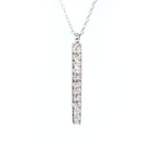 14k gold bar necklace