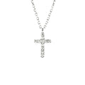 white micro pave cross