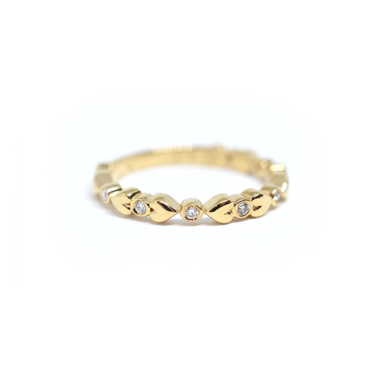 yellow gold bezel ring