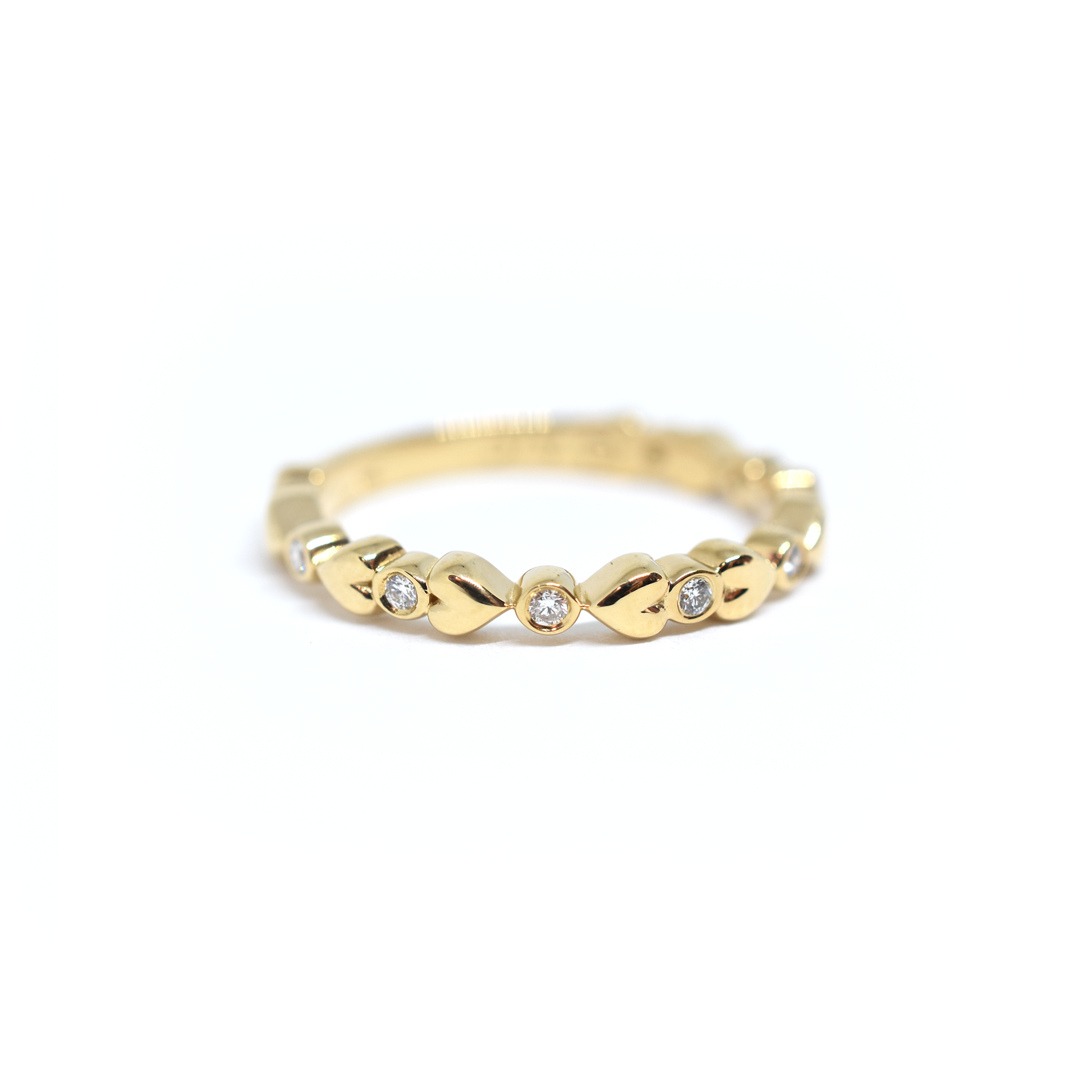 yellow gold bezel ring