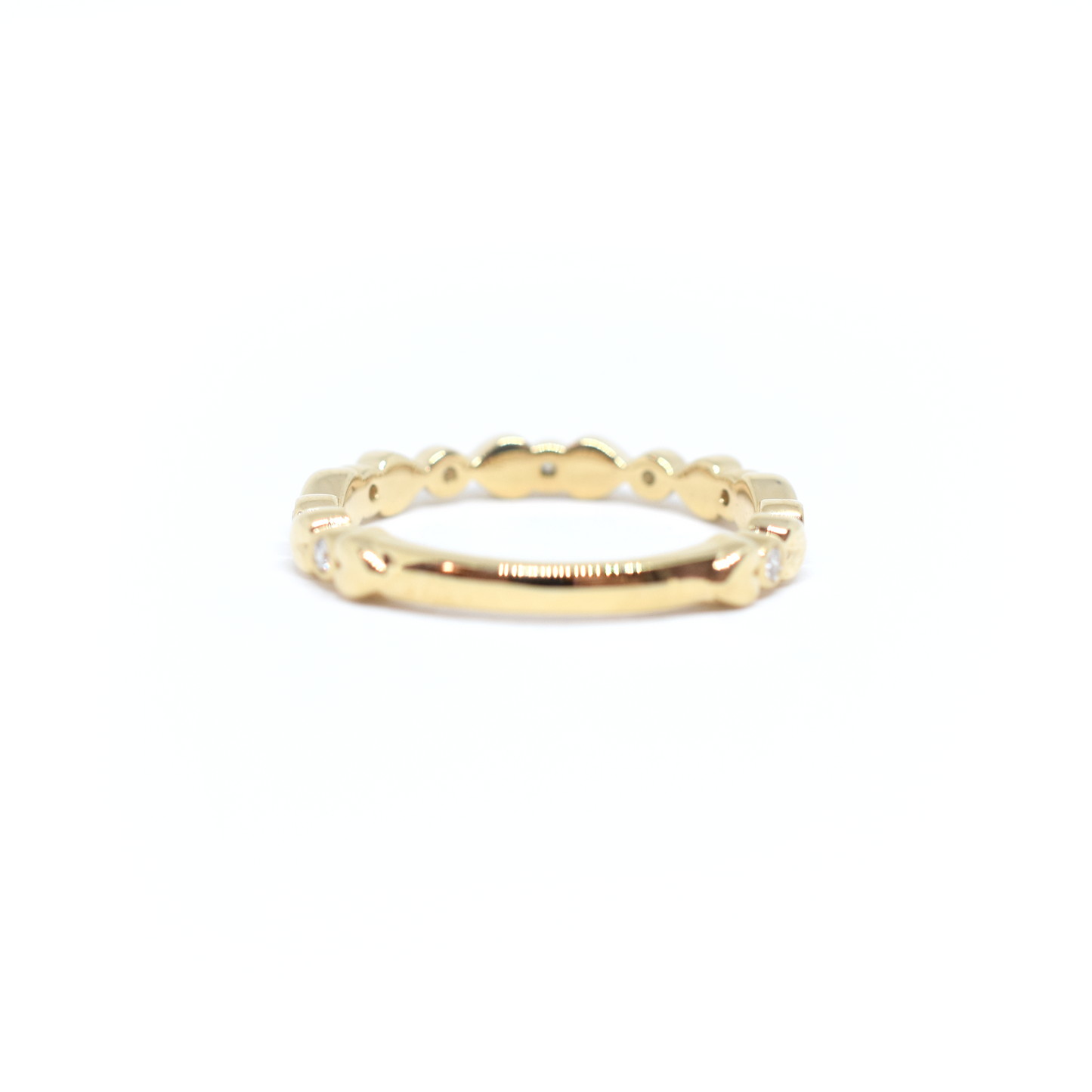 14k Yellow Gold Diamond Heart Ring