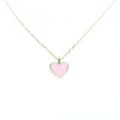 pink heart necklace 
